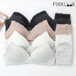 [핑크룩] 앵글코튼 노와이어 브라팬티8종세트