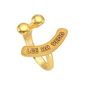 골드피아  24k 순금 스마일 돌반지 3.75g