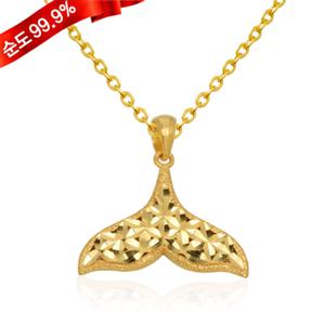 순금 목걸이 18.75g 24K [컷팅 고래꼬리]