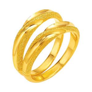 [한국금다이아몬드] 여자 순금 반지 민자 샌딩 24K 11.25g 쌍가락지 쌍지