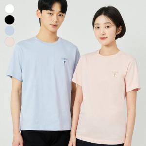 [게스] 유니 레귤러핏 카멜레온 로고 반팔티 NP2KE404