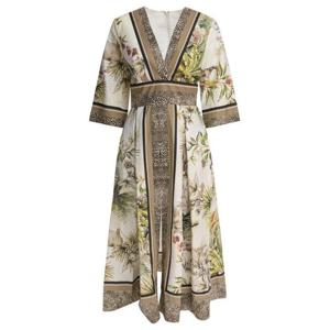 엘리 사브 롱 원피스 D0716PS25PO013FOULARD GREEN