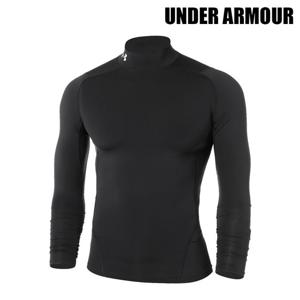 언더아머 남성 긴팔티 UA 히트기어 아머 컴프레션 모크 블랙 1369606-001