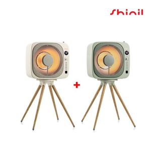 2025 신일 에코팬 큐브히터 혼합 구성_모스그린/크림베이지(SEH-F800KW/SEH-BE800P)