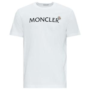 몽클레어 25FW 로고 패치 티셔츠 화이트 8C000 36 8390T 001