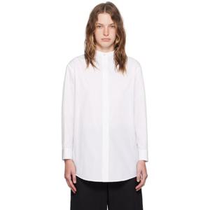 25 FW 질샌더 여성 화이트 웬즈데이 셔츠 242249F109003