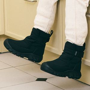 르까프 키즈 아벨 방한부츠 블랙 벨크로 논슬립 굽높이2.5cm 190~225 LE4W205BLK