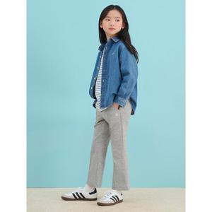 [빈폴키즈] 여아 저지 부츠컷 팬츠 그레이 (BI5121G023)