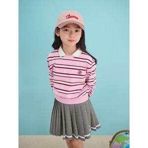 [빈폴키즈] 사토리얼 폴로 여아 스웨트라이프 스웨트트 셔츠 라이트 핑크 (BI5241G05Y)