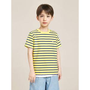 [빈폴키즈] [빈폴키즈] 스트라이프 반팔 티셔츠 옐로우 (BI5242UE5E)