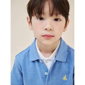 [빈폴키즈] [Essential] 피케 칼라 반팔 티셔츠 스카이 블루 (BI5242UE6Q)