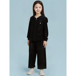 [빈폴키즈] 여아 골지 여아 와이드 팬츠 블랙 (BI5221G025)