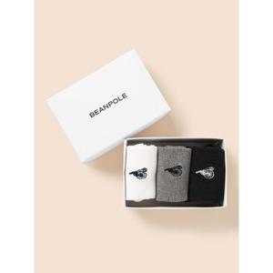 [빈폴키즈] 베이직 여름 양말 3족 SET 화이트 (BI53KTU021)