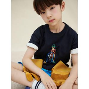 [빈폴키즈] 컬러풀 자전거 반팔 티셔츠 네이비 (BI5342U04R)