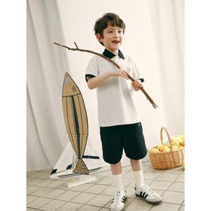 [빈폴키즈] 피케 반팔 상하세트 베이지 (BI5342U12A)