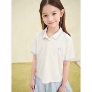 [빈폴키즈] 여아 핫썸머 SORONA 아이스 칼라 반팔 상하 세트 베이지 (BI5442G06A)