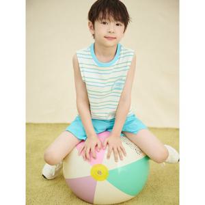 [빈폴키즈] 핫썸머 그래픽 나시 티셔츠 세트 레몬 (BI5442U08F)