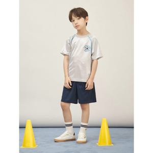 [빈폴키즈] BP FOOTBALL CLUB 메쉬 라글란 그래픽 티셔츠  라이트 그레이 (BI5642U942)