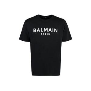 Balmain 로고 프린트 크루넥 티셔츠 AH0EG000BB73 EAB TP945130642
