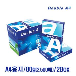 더블에이 A4용지 복사용지 80g (2,500매) / 2Box