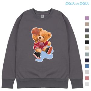 [폴앤폴] 농구 곰돌이 남여공용 맨투맨