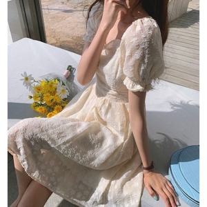 [드레스허그]허그 숏앤롱 러빙 화이트 원피스 2타입