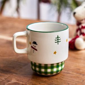 [모던하우스] 토이판타지 스태킹머그 300ml_체크눈사람