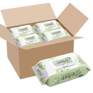 내추럴코튼 물티슈 캡형 100매 x 24팩