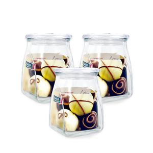 유리 사각 양념병(소 305ml)-3개 사각잼병 글라스락 견과류병 조
