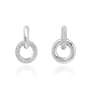 스와로브스키 5671807 Dextera 인터로킹 루프 후프 귀걸이