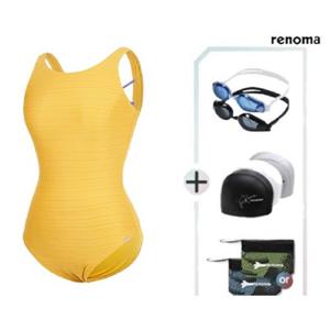 [레노마수영복]여성 U-BACK 실내 수영복 수경 수모 LS2D801