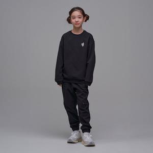 내셔널지오그래픽 K241UPB910 동물와펜 맨투맨 SET CARBONBLACK