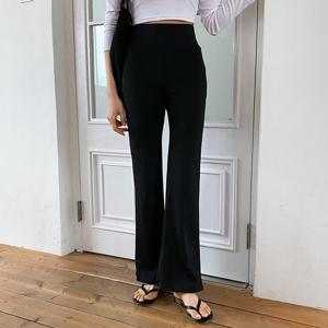 샤론 여성 요가 데일리 스판 부츠컷 슬랙스 BYGO-WPT-3153-블랙