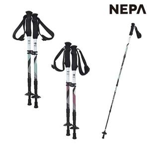 [네파]7KC9004 공용 등산 트레킹 여행 프리미엄카본 4단 쌍스틱 플래쉬 지팡이