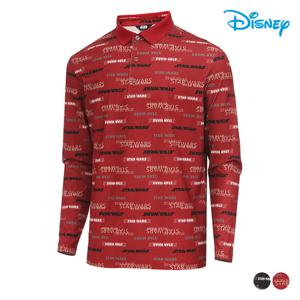 [디즈니골프]남성 스타워즈 패턴 카라 기모 티셔츠 DN3MTS006