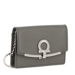 [페라가모] 간치니 22 D198 DARK GREY 762995 카드지갑