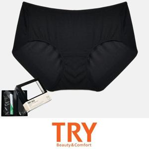 (트라이) 심플 베이직 여성 노라인 맥시 삼각팬티 2매