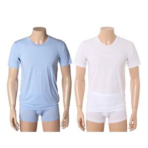 [비비안(언더웨어)]찰랑찰랑 아쿠아 쿨링 냉감소재 남성 반팔런닝 RU1691T