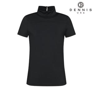 [무료배송][DENNIS] 여성)반하이넥 반팔티_블랙_NAPMLTS072