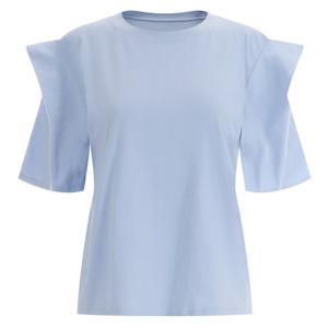 샵앤) 샤인 퍼프 여성 라운드 면100 반팔티 DAI-WSH-12014-소라