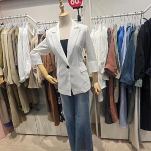 오프리미츠 HC26 50%+20%세미캐주얼기본 정장재킷 반팔슬림정장 M23jk1604