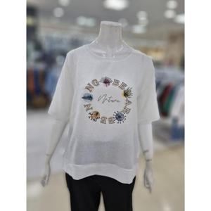 화이트호스 세이브존05 포인트 나염 블라우스 A42243