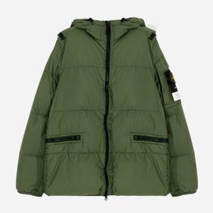 국내보유 빠른배송 스톤아일랜드 크링클랩스 후드 패딩 VERT OLIVE 771540223