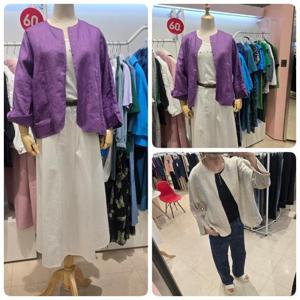 오프리미츠 HC26 50%+20% 24년제품  력셔리 세미캐주얼 정장 라운드린넨100%재킷 남구홈플러스 M24jk1603