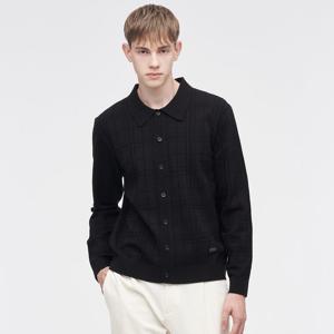 [링스] 남성 체크JQD 카라 가디건 L11D3SD128_BK