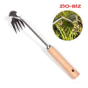 양면 제초 호미 나무손잡이/잡초 뿌리제거 잔디 풀뽑기 괭이