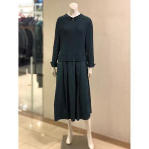 벨리시앙 세이브존01 니트 블록 플레어 원피스 OP3307