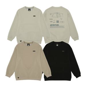 [내셔널지오그래픽 키즈] K243USW820 어드벤처 맨투맨 3종택 1