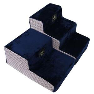 애견스텝 강아지 애견 2단 스텝 삼각형 계단 발판 네이비 1P