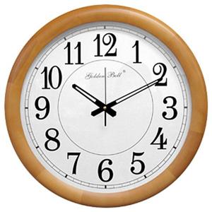 GB1072 대형 원목 브라운 원형 벽시계 50cm 한국